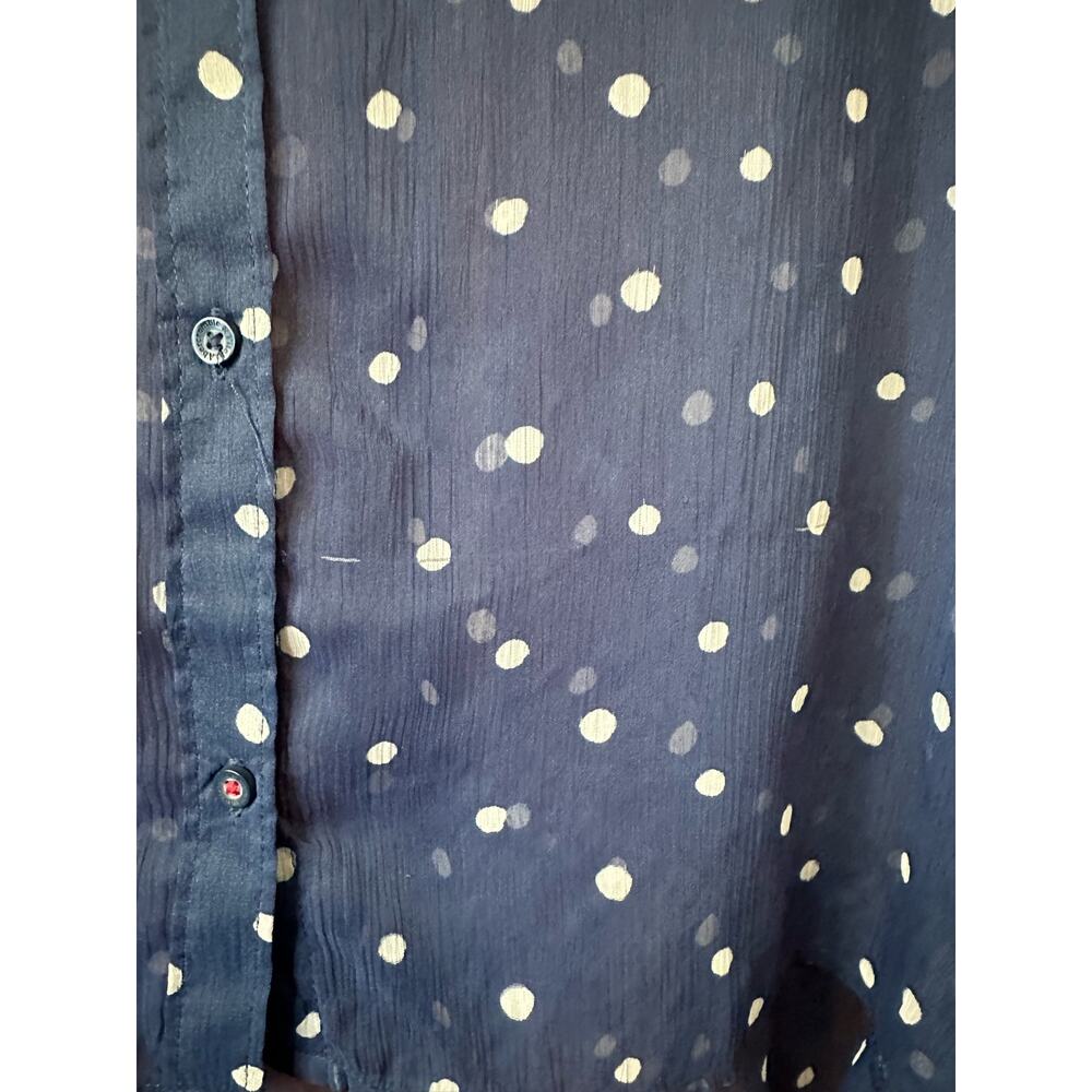 Abercrombie & Fitch Sleeveless Blouse Sheer Large - Picture 2 of 5